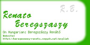 renato beregszaszy business card